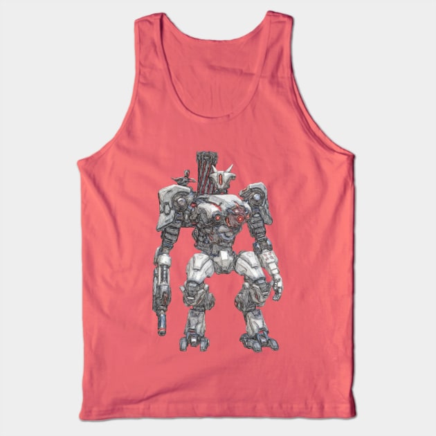 Overwatch Bastion Tank Top by Green_Shirts